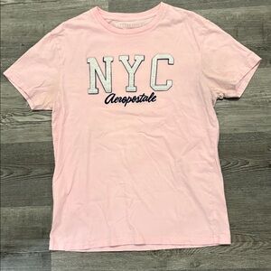 Aeropostale Embroidered NYC Pink Shirt.
Men Size M